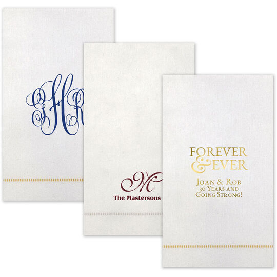 Design Your Own Bamboo Luxe Hemstitch Guest Towels